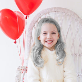 Child using MSDADA Hair Chalk Comb at a party