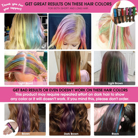 Child using MSDADA Hair Chalk Comb to apply colour to hair