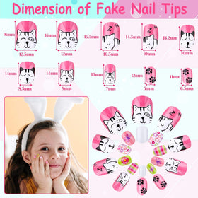 Children applying Thrilez press on nails at a party