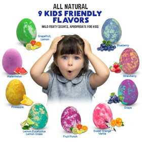 Children enjoying bath time with Mineral Me California bath bombs