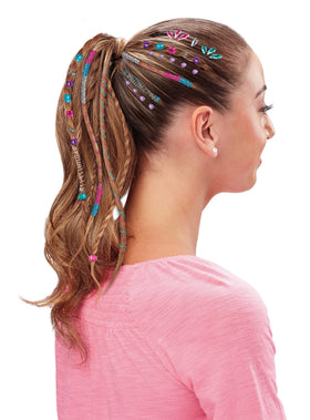 Children using Cra-Z-Art Deluxe Hair Designer to create hairstyles