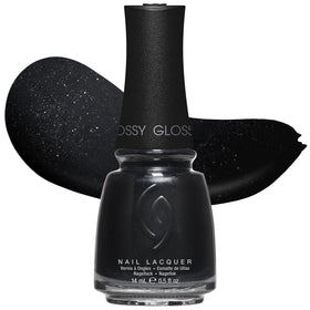 China Glaze Black Diamond Nail Lacquer front view 0.5 fl oz