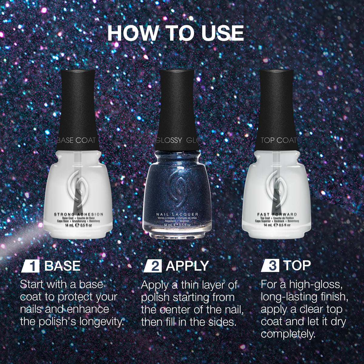 China Glaze Fall From Grace nail polish on a manicure table