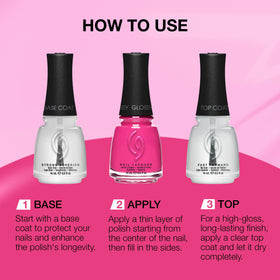 China Glaze Nail Lacquer Deep Fuchsia with packaging