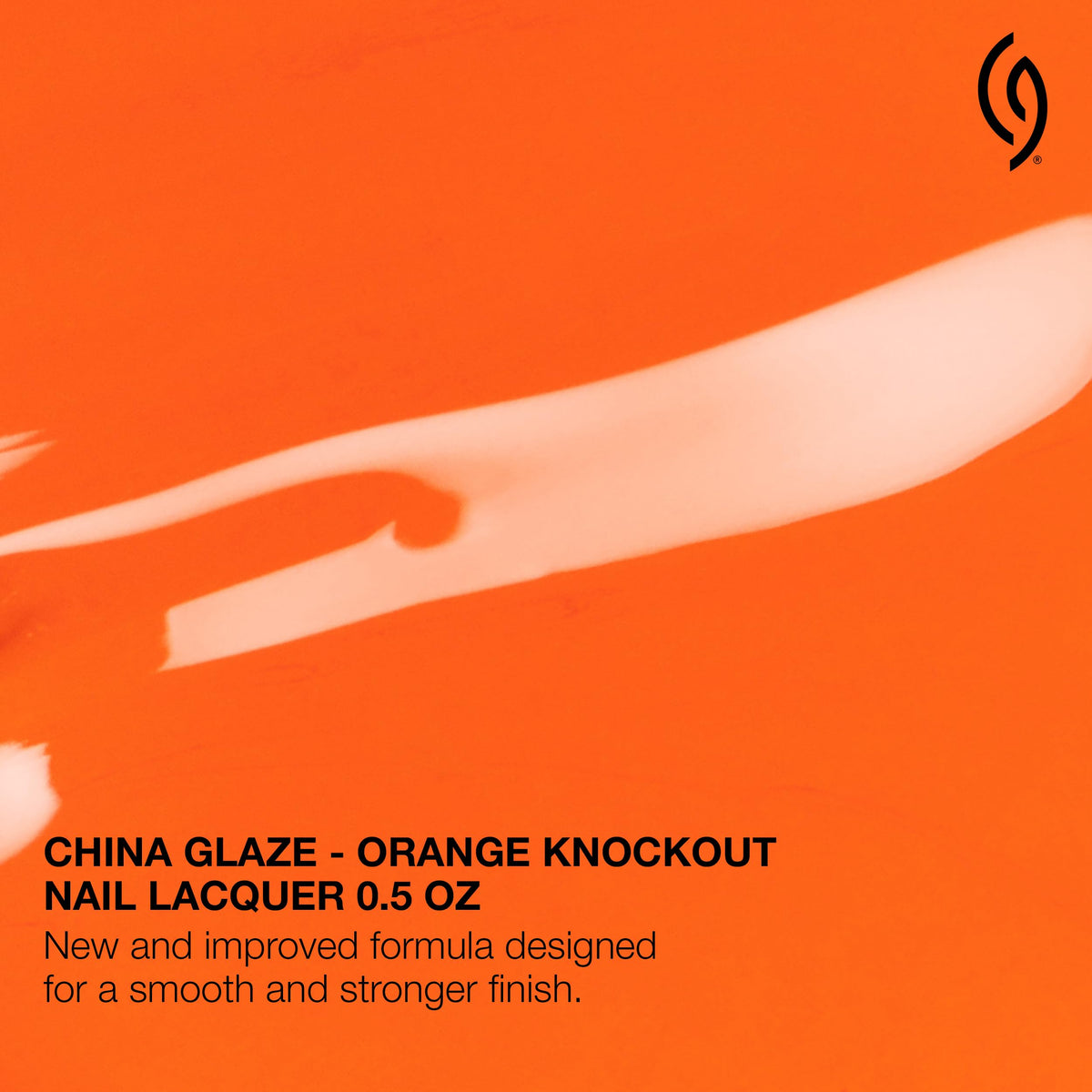 China Glaze Orange Knockout Nail Lacquer application on nails