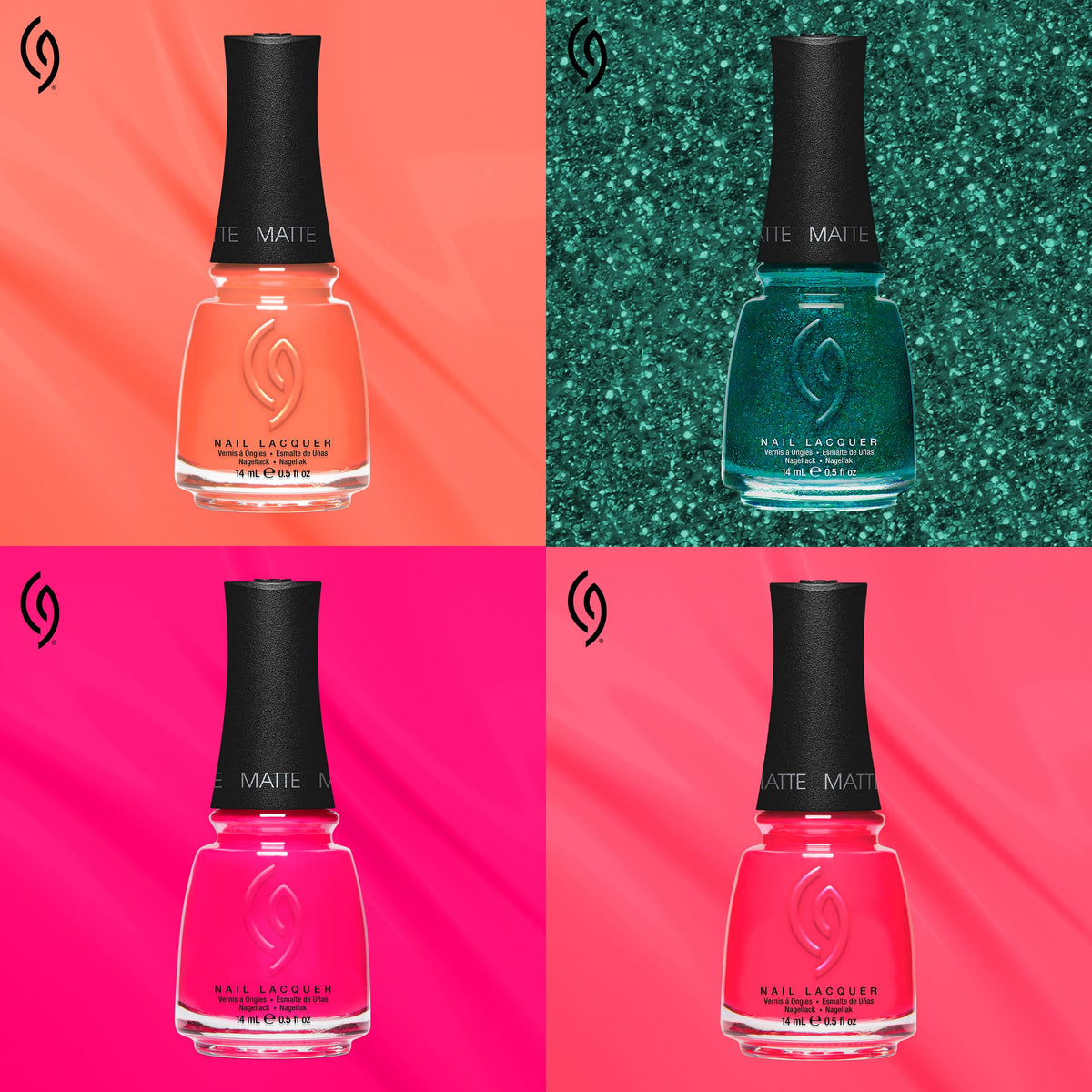 China Glaze Orange Knockout Nail Lacquer in a summer setting