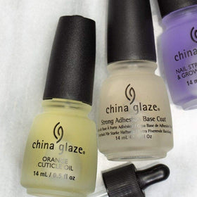 China Glaze Strong Adhesion Base Coat 15 mL on nail display