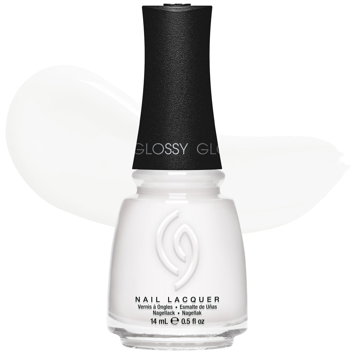 China Glaze White On White Nail Polish front view