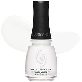 China Glaze White On White Nail Polish front view