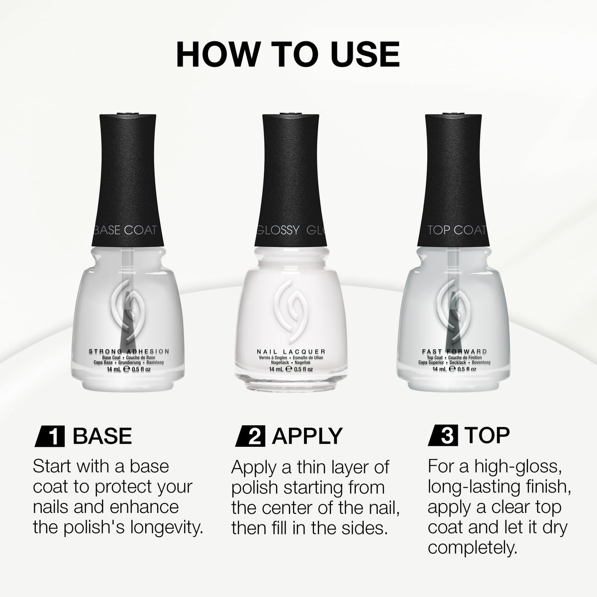 China Glaze White On White Nail Polish packaging