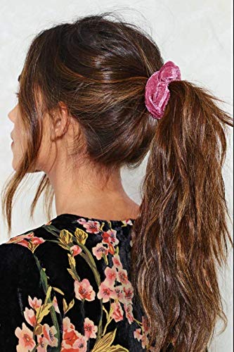 Chloven Velvet Hair Scrunchies assorted colours in a hand