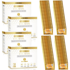 CHMI 24K Gold Under Eye Patches front view with packaging