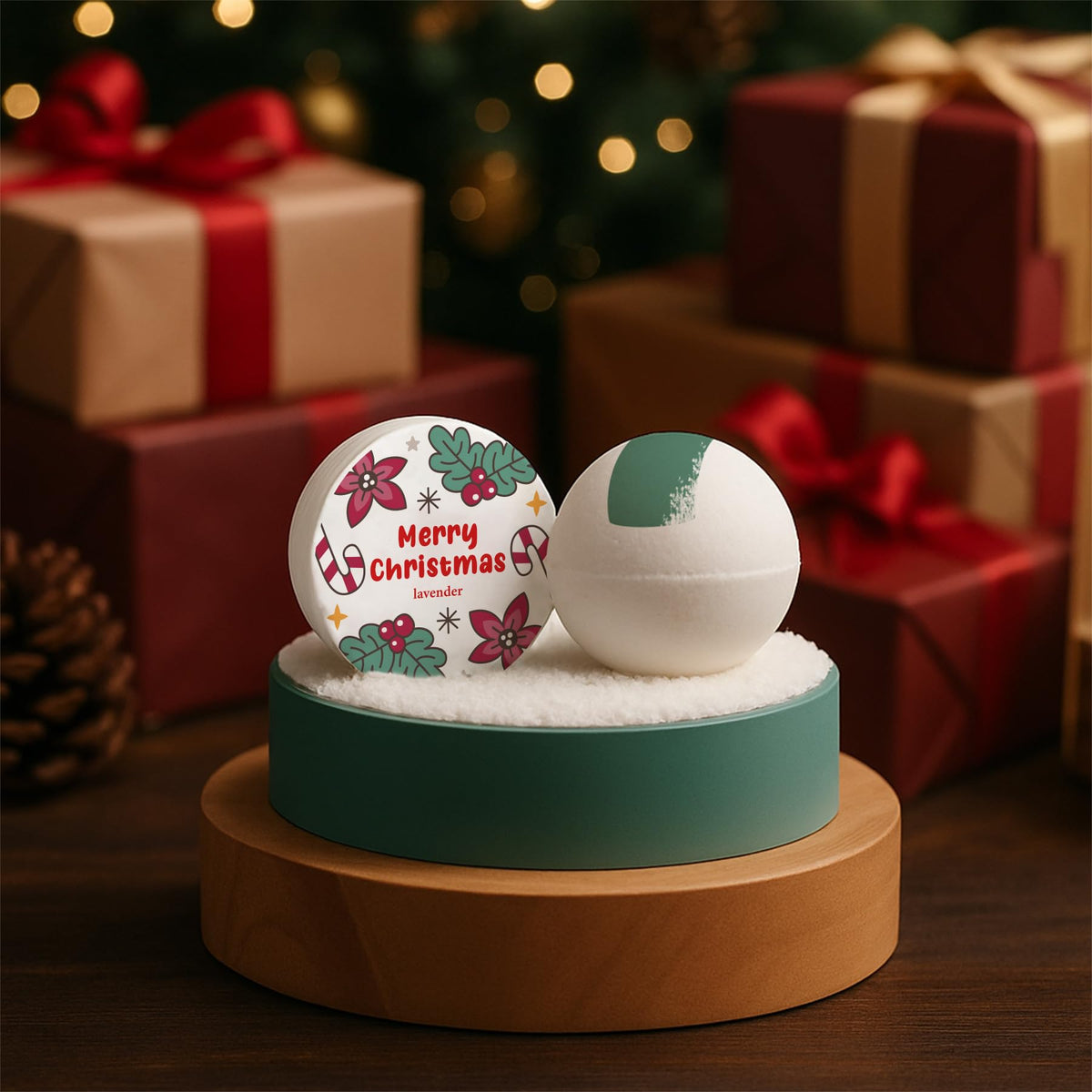 Christmas-themed shower steamers for a refreshing experience
