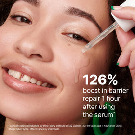 Cicapair Sensitive Skin Serum Face Mask applied on model