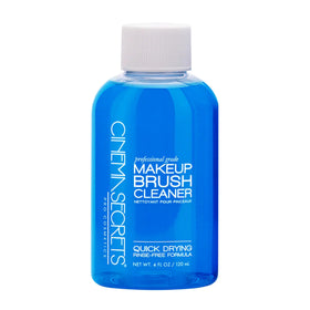 CINEMA SECRETS Blue Vanilla Makeup Brush Cleaner 4 fl oz bottle front view