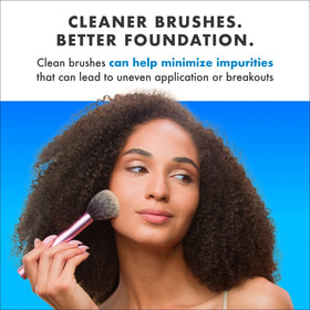 CINEMA SECRETS cleaner on a vanity with makeup tools