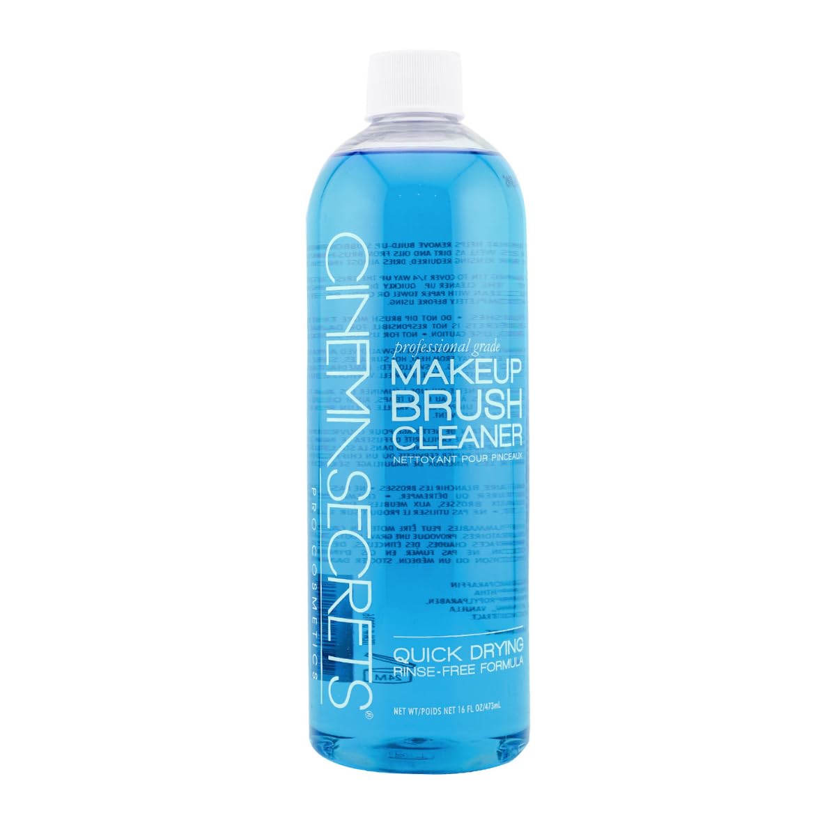 CINEMA SECRETS Original Blue Vanilla Makeup Brush Cleaner 16 fl oz front view