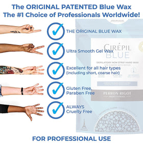 Cirepil Blue Wax Beads for facial waxing