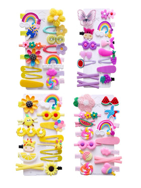 CISMARK 56PCS Toddler Hair Accessories Set colorful barrettes and clips