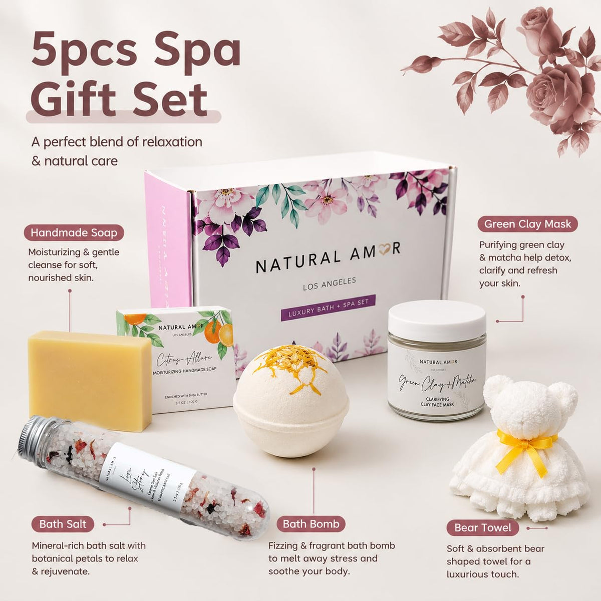 Citrus allure bar soap from NATURAL AMOR Spa Gift Set