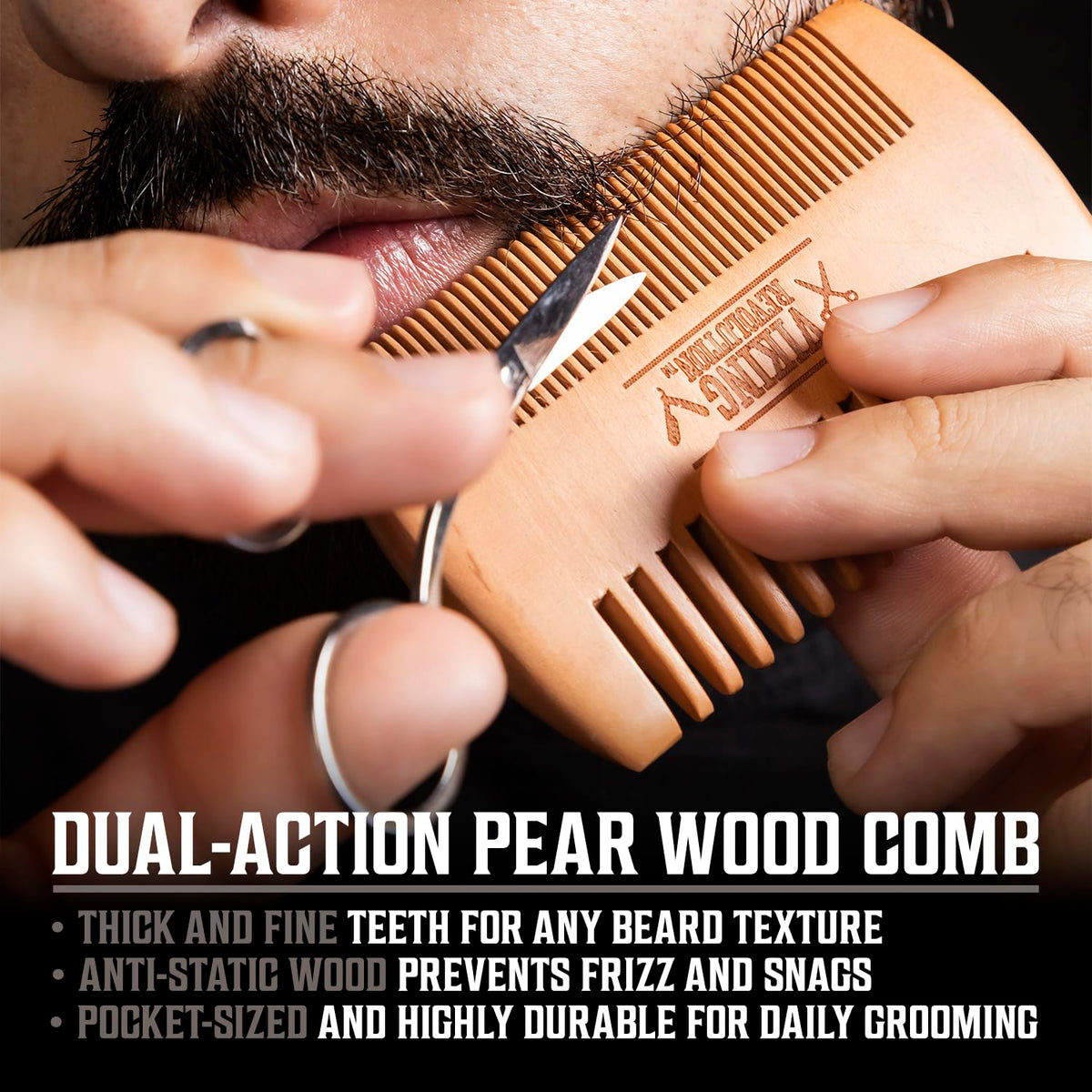 Citrus Scent Beard Styling Balm in metal box