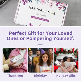 Citrus ylang ylang bath bomb from NATURAL AMOR Spa Gift Set