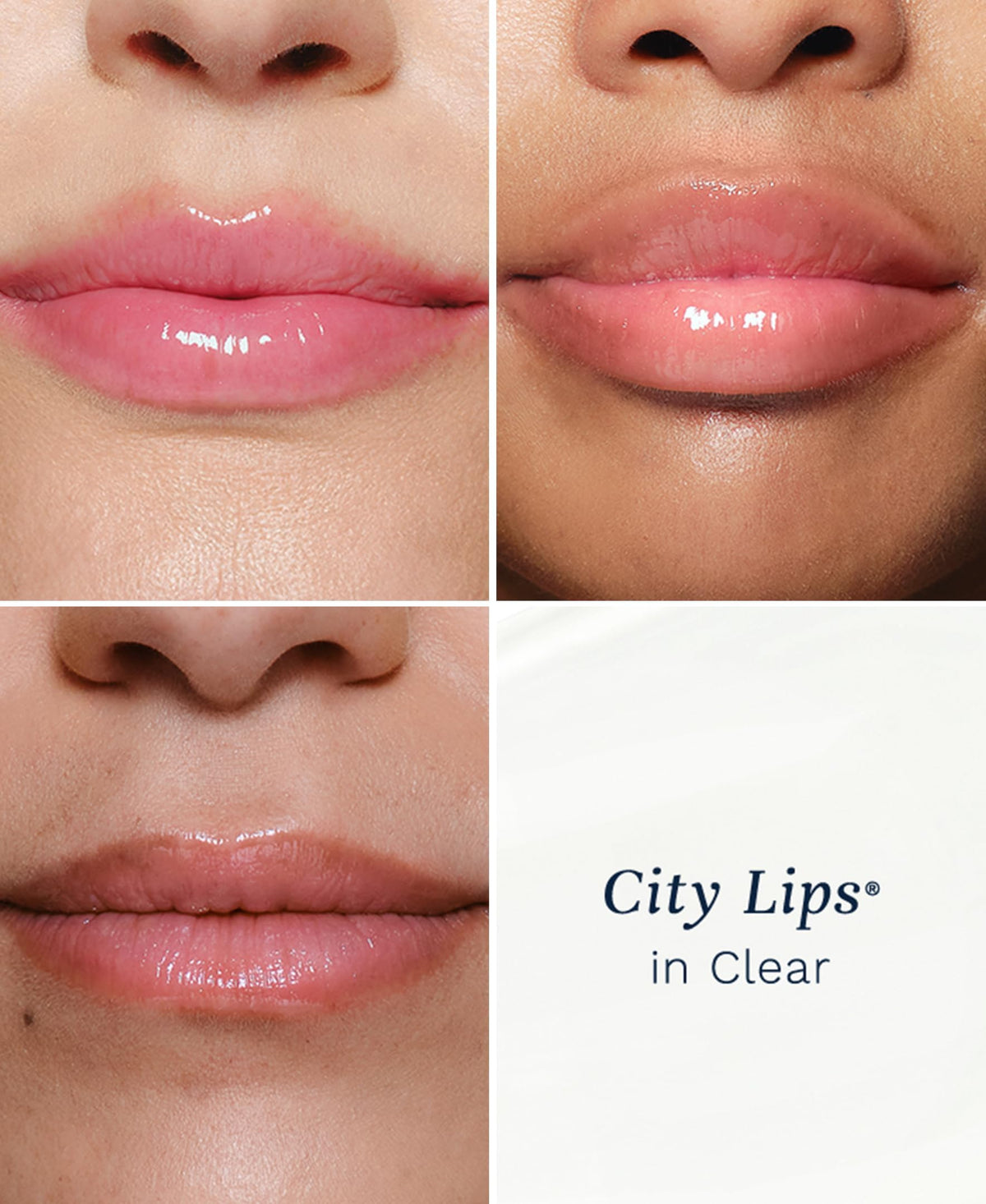 City Beauty City Lips Clear Lip Gloss applicator close-up
