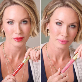 City Beauty City Lips Plumping Lip Gloss Cherry on a vanity