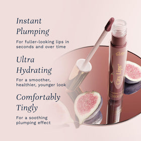 City Beauty City Lips Plumping Lip Gloss French Fig applicator close-up