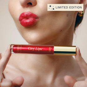 City Beauty City Lips Plumping Lip Gloss Holly in natural light