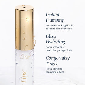 City Beauty City Lips Plumping Lip Gloss Holly on a vanity
