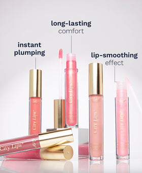 City Beauty City Lips Plumping Lip Gloss Nude with other beauty products