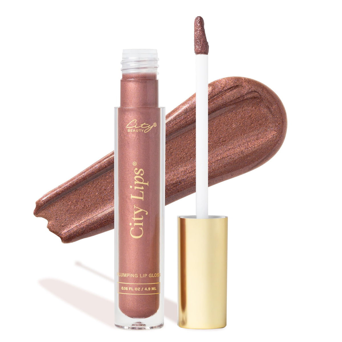 City Beauty City Lips Plumping Lip Gloss Plum Springs front view