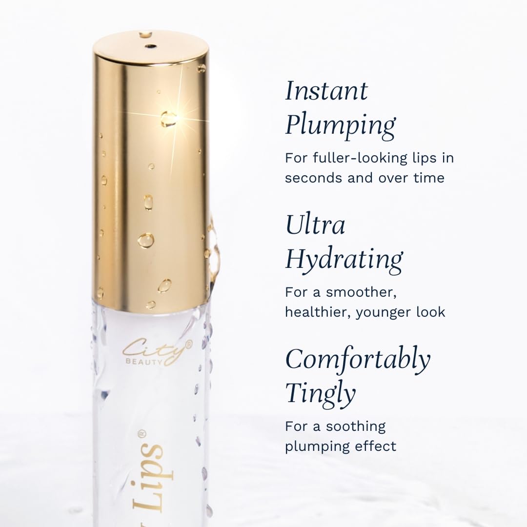 City Beauty City Lips Plumping Lip Gloss Plum Springs texture swatch