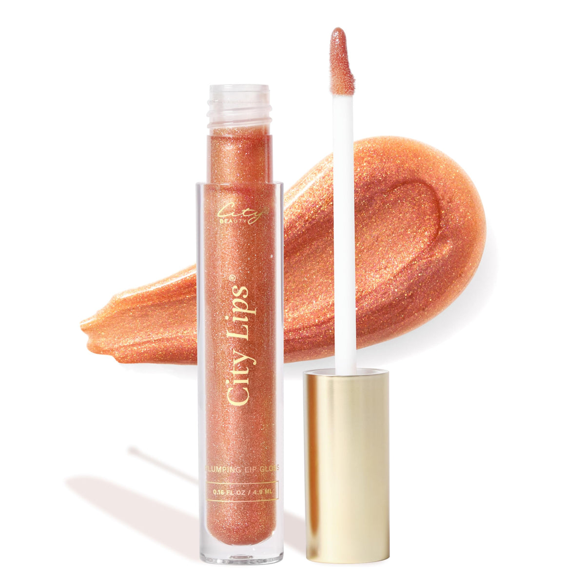 City Beauty City Lips Plumping Lip Gloss Sparkling Cider front view