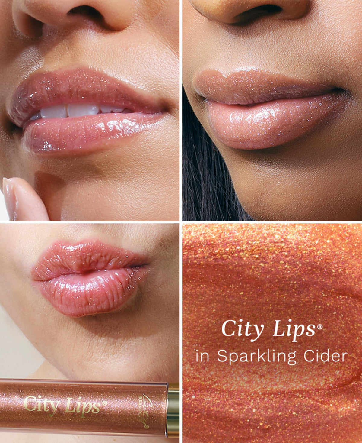 City Beauty City Lips Plumping Lip Gloss Sparkling Cider packaging