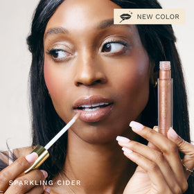City Beauty City Lips Plumping Lip Gloss Sparkling Cider swatch on skin
