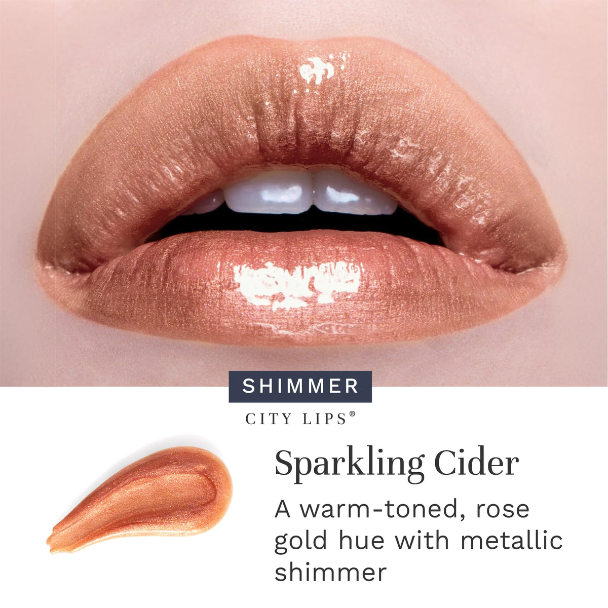 City Beauty City Lips Plumping Lip Gloss Sparkling Cider texture