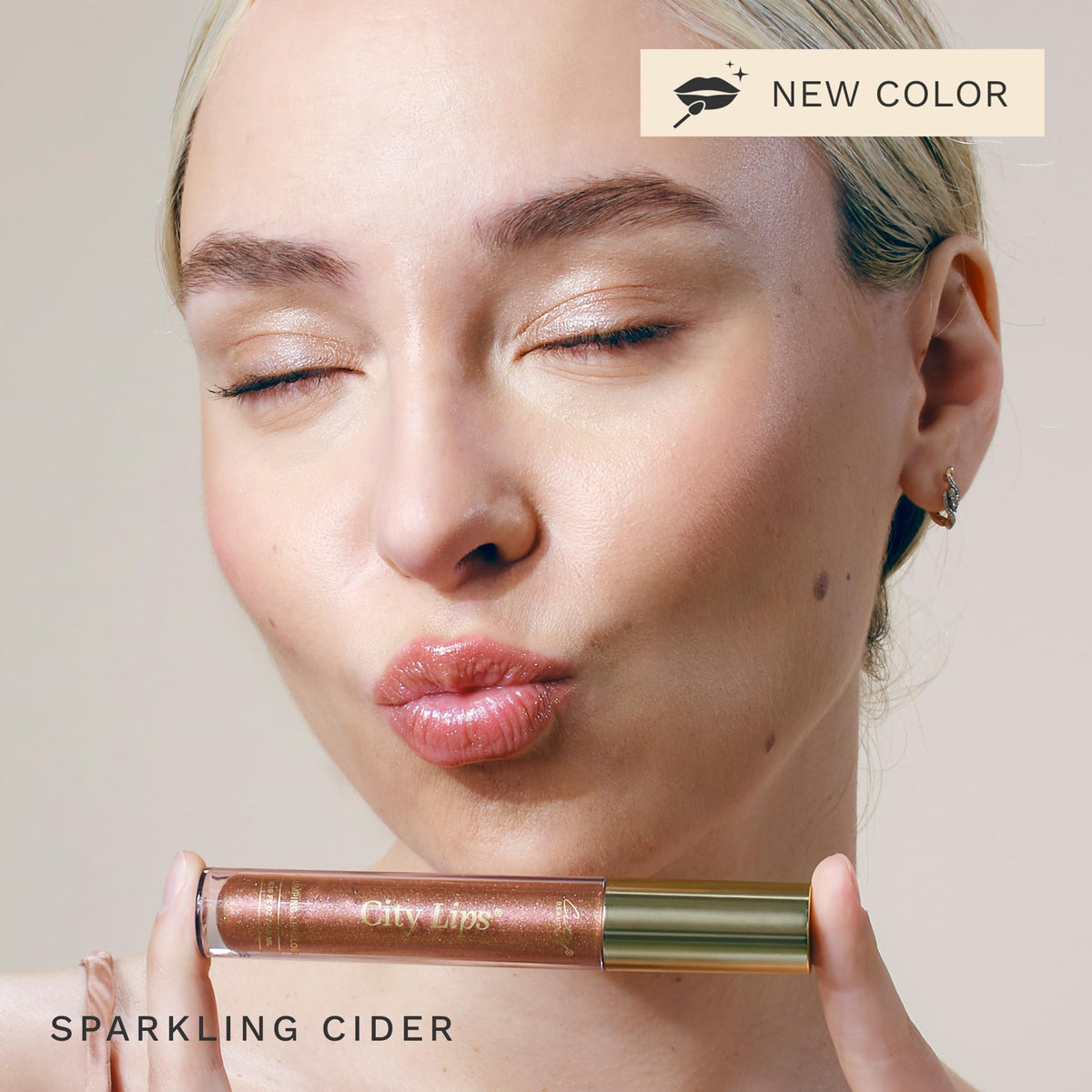 City Beauty City Lips Plumping Lip Gloss Sparkling Cider with other beauty products