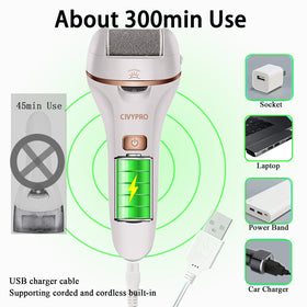 CIVYPRO Electric Callus Remover charging cable and accessories