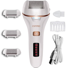 CIVYPRO Electric Callus Remover front view with roller heads