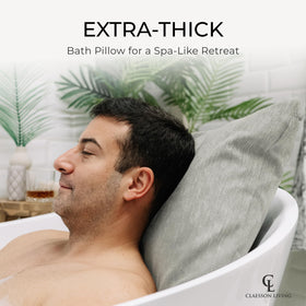 Claessonliving Bath Pillow being machine washed