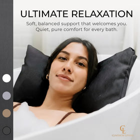 Claessonliving Luxury Bath Pillow in a bathtub setting