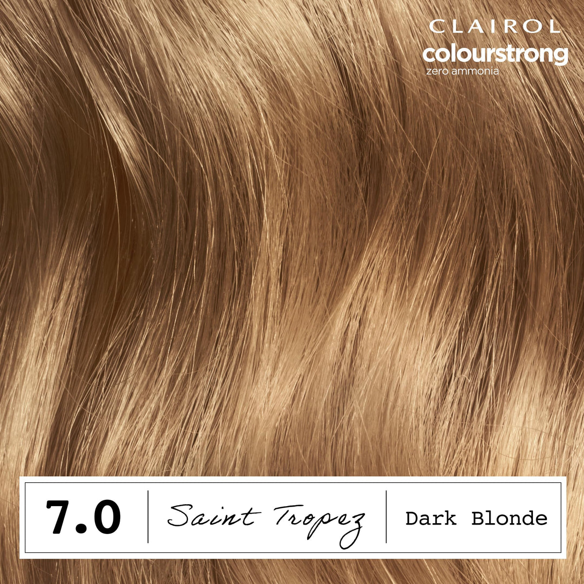 Clairol ColorStrong 7.0 Dark Blonde hair dye application kit contents