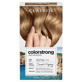 Clairol ColorStrong 7.0 Dark Blonde hair dye box front view