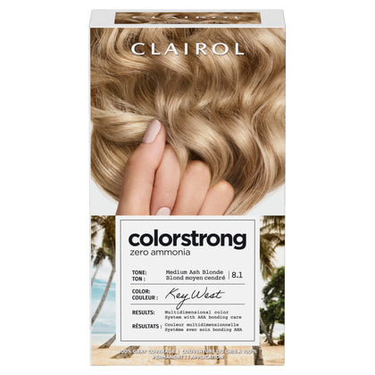 Clairol ColorStrong 8.1 Medium Ash Blond Hair Dye front view