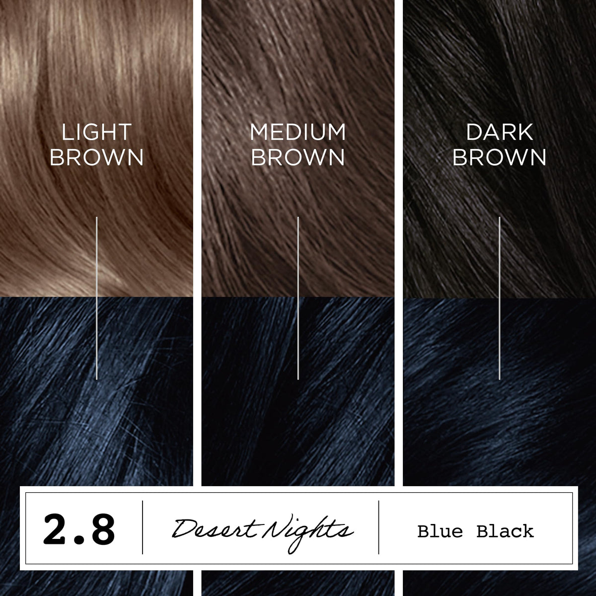 Clairol ColorStrong hair dye before and after comparison