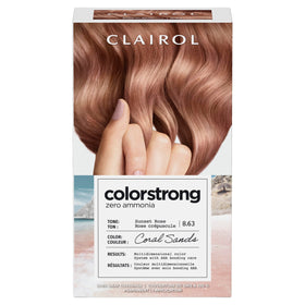 Clairol ColorStrong Permanent Hair Dye 8.63 Sunset Rose front view