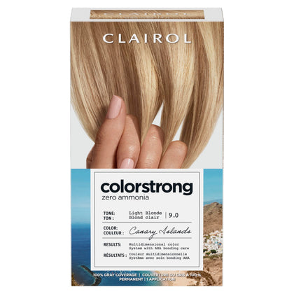 Clairol ColorStrong Permanent Hair Dye 9.0 Light Blonde front view