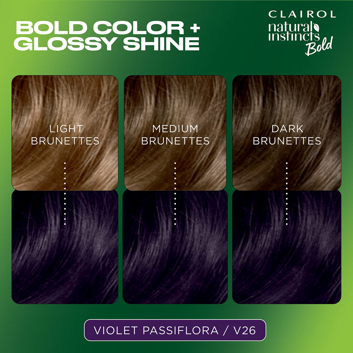 Clairol hair dye application kit contents including color cream and activator